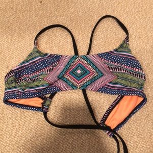 multicolor bikini top
